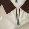 森馬（Semir）POLO衫女短款拼色插肩袖修身上衣小個子秋顯瘦套頭衫101524115003 曬單實拍圖