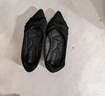 樸尼斯 Pounise 單鞋女韓版大碼船鞋平底柔軟 PQM-02 黑色 39/245(1.5)  曬單實(shí)拍圖