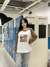 班尼路長(cháng)袖t恤女裝重磅純棉撞色設計感上衣服女生潮流休閑寬松2025新款 咖#BL兩只色塊小狗 【純棉100%】 M 曬單實(shí)拍圖