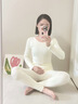 帕蘭朵保暖內衣女陽(yáng)離子秋冬薄款女秋衣秋褲無(wú)痕保暖內衣修身套裝女膚L 曬單實(shí)拍圖