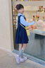 衣諾坊兒童演出服校服女童連衣裙套裝春秋新品主持人中大童團體畢業(yè)園服 曬單實(shí)拍圖