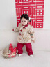 迪士尼寶寶女小童過(guò)年服唐裝冬季女寶寶加絨加厚漢服冬裝小女孩中國風(fēng)兩件套 圖片色 100 建議90-100cm3-4歲cm 曬單實(shí)拍圖