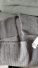 金菊2025秋冬新款粗針長(cháng)款綿羊毛雙側口袋知性通勤針織衫女式毛衣外套 灰色 L L(165/88A) 曬單實(shí)拍圖