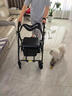 康宏奇老人助行器助力行走輔助器助步器多功能老年人手推車(chē)輪椅可推可座 【標準款-黑】多功能助行器+可推可坐+購物手推車(chē) 曬單實(shí)拍圖