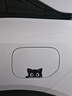 哨奇小黑貓劃痕遮擋偷看可愛(ài)貼紙創(chuàng  )意個(gè)性防水防曬汽車(chē)電動(dòng)摩托貼畫(huà) 黑貓車(chē)貼小號【10*5cm】 曬單實(shí)拍圖