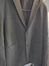 羅蒙（ROMON）西服男秋季商務(wù)修身西裝外套男士職業(yè)正裝結婚禮服 黑灰色 3XL 曬單實(shí)拍圖