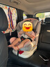 Heekin德國 兒童安全座椅汽車(chē)用0-4-12歲嬰兒寶寶360度旋轉ISOFIX硬接口 尊享粉(遮陽(yáng)棚+上拉帶+側保護) 曬單實(shí)拍圖