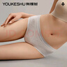 有棵樹(shù)【A類(lèi)花紗棉】女士?jī)?nèi)褲內(nèi)褲10A抗菌提花中腰高彈透氣包臀女生短褲 曬單實(shí)拍圖
