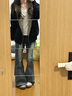 索菲堡2025新款韓系格紋拼接連帽衛衣女秋季情侶裝寬松開(kāi)衫外套灰色上衣 黑色 L 曬單實(shí)拍圖