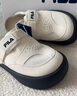 FILA 斐樂(lè )官方女鞋SMILA摩登拖鞋2025夏季新款元氣拖鞋休閑勃肯鞋 豆腐白-TF 39 曬單實(shí)拍圖