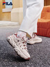斐樂(lè )（FILA）官方松餅鞋加絨款女鞋老爹鞋運動(dòng)鞋2025秋季新款鞋子厚底休閑鞋 泡沫白/雨朦灰色-WR 38 曬單實(shí)拍圖