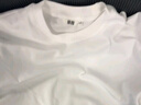 優(yōu)衣庫男裝女裝大師T AIRism棉混紡圓領(lǐng)T恤長(cháng)袖25秋冬新款479781 00 白色 XL 曬單實(shí)拍圖