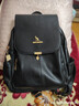 袋鼠雙肩包女款2026年最新款輕奢大容量出游旅行包高顏值洋氣女士背包 002黑色 曬單實(shí)拍圖