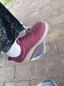 足力健老人鞋冬季女鞋軟底板鞋旅游鞋休閑鞋子平底鞋女 6228K酒紅38 曬單實(shí)拍圖