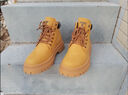 Jeep2026新款馬丁靴男鞋情侶雪地靴秋冬防滑大黃靴防水高幫工裝靴子男 金黃色【加絨款】 P03232581K 42 曬單實(shí)拍圖
