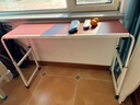 明智一凡跨床桌可移動(dòng)簡(jiǎn)易電腦桌家用床上桌懶人書(shū)桌升降學(xué)習桌臥室辦公桌 象牙白120*45【無(wú)擋板】可伸縮 曬單實(shí)拍圖