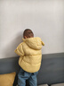 巴拉巴拉童裝兒童羽絨服寶寶女童男童2025冬裝新款嬰兒外套保暖上衣萌趣 黃色小南瓜31004-白鴨絨 100 （充絨量81g 適合2-3歲） 曬單實拍圖