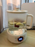 樂(lè )扣樂(lè )扣養生壺小型一人辦公室電熱水壺分體式全玻璃燒水煮茶壺小花茶壺恒溫加熱保溫迷你泡茶壺EJK3355 1L 曬單實(shí)拍圖
