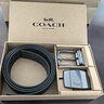 蔻馳（COACH）【品牌直供】男士雙扣頭腰帶禮盒 38MM 灰黑色CW362 曬單實(shí)拍圖