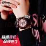 迪士尼（Disney）運動(dòng)手表女孩潮流防水少女ins風(fēng)初高中學(xué)生中大童電子表甜酷黑 曬單實(shí)拍圖
