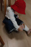 幼歌（YOUGE）嬰幼兒甜美百搭外穿牛仔背帶裙女童2025新款寬松裙子潮 牛仔藍 90 cm 曬單實拍圖