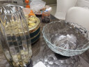 冬璃北欧风格玻璃水果盘创意现代水晶水果盆客厅茶几家用个性时尚果篮 口径30cm水立方玻璃碗【超大号】 实拍图