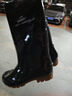 勝麗雨鞋高筒防水鞋戶(hù)外雨天耐磨膠鞋不易滑雨靴黑色43碼 1雙 曬單實(shí)拍圖