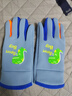秋冬季兒童手套夜光騎行戶(hù)外運動(dòng)防風(fēng)防寒加絨寶寶卡通手套男女孩 恐龍藍色 大童（8-11歲） 曬單實(shí)拍圖