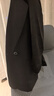 Navigare意大利小帆船女士緞面休閑西服七分袖休閑西裝2311804510 黑 XL  曬單實拍圖