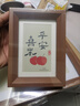 愛(ài)墨繪10寸相框擺臺畫(huà)框裝裱照片禮物桌面擺件擺掛兩用至簡(jiǎn)胡桃色 曬單實(shí)拍圖