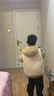 巴拉巴拉童裝兒童羽絨服兩件套男童女童寶寶冬裝連帽外套 咖白色調00351 130 充絨量46g 曬單實(shí)拍圖