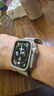 PZOZ適用蘋(píng)果手表保護殼apple iwatch s11保護套iphone watch 10/8/7/6秒變ultra 3金屬全包防刮防摔2 鈦金色 iWatch  4/5/6/SE3 44mm 曬單實(shí)拍圖