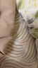 潔麗雅（Grace） A類(lèi)抗菌100%純棉床單被單單件家用床罩 230*245cm 卡其云紋 曬單實(shí)拍圖