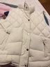 羽絨棉馬甲女短款寬松韓版時(shí)尚百搭菱形背心無(wú)袖坎肩外套 米白色 爆款 L (85-110斤) 曬單實(shí)拍圖