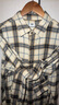 優(yōu)衣庫(kù)男女裝法蘭絨格子襯衫長(zhǎng)袖襯衣薄外套481225 480769 480770 481225/30淺米色 M 曬單實(shí)拍圖