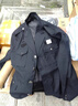 2011新式保安工作服春秋款男外套安保物業(yè)服裝秋冬制服執(zhí)勤服套裝 藏青扣子夾克套裝+標(biāo)志 XL175（135-155斤） 曬單實拍圖