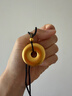 金至尊（3DG Jewellery）許凱同款歲歲平安扣黃金吊墜5D硬足金珠黃水晶帶編繩項鏈禮物計價(jià) 金珠款-總重11.22克（金重8.52克） 曬單實(shí)拍圖