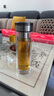 蘇泊爾（SUPOR）玻璃杯茶水分離雙層玻璃水杯磁彈高顏值泡茶杯車(chē)載商務(wù)杯子 霧隱灰400ml 曬單實(shí)拍圖