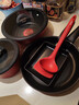 特福（Tefal）鍋具套裝百變鍋可拆卸煎炒鍋有鈦不粘鍋六件套千葉玫瑰紅 曬單實(shí)拍圖