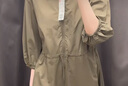 優(yōu)衣庫(kù)女裝尼龍連衣裙/7分袖裙子480632 56 橄欖色 M /160/84A 曬單實(shí)拍圖