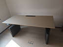 鵬景雅居雙人電腦桌可升降電動(dòng)桌家用工作臺學(xué)習書(shū)桌電競游戲桌 TL29 旗艦版 深灰色馬鞍皮面+排插線(xiàn)盒+抽屜+菱形護腿 200*80cm包安裝+理線(xiàn)槽 曬單實(shí)拍圖