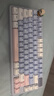 雷柏（Rapoo）V700DIY-75無(wú)線(xiàn)機械鍵盤(pán)有線(xiàn)藍牙三模gasket客制化7層填充消音全鍵熱插拔電競游戲辦公鍵盤(pán) 藍灰粉 曬單實(shí)拍圖
