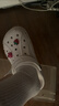 卡駱馳（CROCS）貝雅兒童洞洞鞋男女童戶(hù)外包頭沙灘鞋拖鞋/207013/207012 白色-100 35 (215mm) 曬單實(shí)拍圖