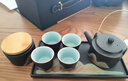 蘇氏陶瓷（SUSHI CERAMICS）手繪彩畫(huà)功夫茶具提梁茶壺配干泡茶盤(pán)茶罐7件套節日禮盒J0182 曬單實(shí)拍圖
