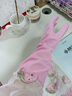 JCZS日本加絨手套洗碗家務(wù)廚房耐用橡膠皮洗衣服防水女士干活專(zhuān)用 【2雙裝】52cm厚絨款-綠色(0異味/不移位/破 S 曬單實(shí)拍圖
