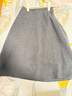 優(yōu)衣庫女裝絨面針織喇叭中裙/半身裙裙子481434 08 深灰色 XS /150/60A 曬單實(shí)拍圖