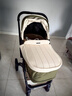 InnoTruth輕羽嬰兒車(chē)睡籃推車(chē)二合一0-3歲用可折疊輕便可坐可躺帶減震0至6 4代青芥綠【二合一】推車(chē)+睡籃 曬單實(shí)拍圖