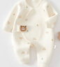 婧麒（JOYNCLEON）新生嬰兒衣服春秋季純棉初生寶寶連體衣a類(lèi)春裝新款和尚服 美樂(lè)羊 59cm 曬單實(shí)拍圖