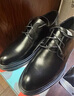 意爾康男鞋圓頭商務(wù)正裝鞋春秋單鞋系帶皮鞋德比婚鞋 53449W 黑色 41 曬單實(shí)拍圖