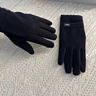 UOSO騎行手套男士冬季加絨防風(fēng)防寒可觸屏開(kāi)車(chē)釣魚(yú)保暖手套女 云炭黑(男款) 均碼 曬單實(shí)拍圖